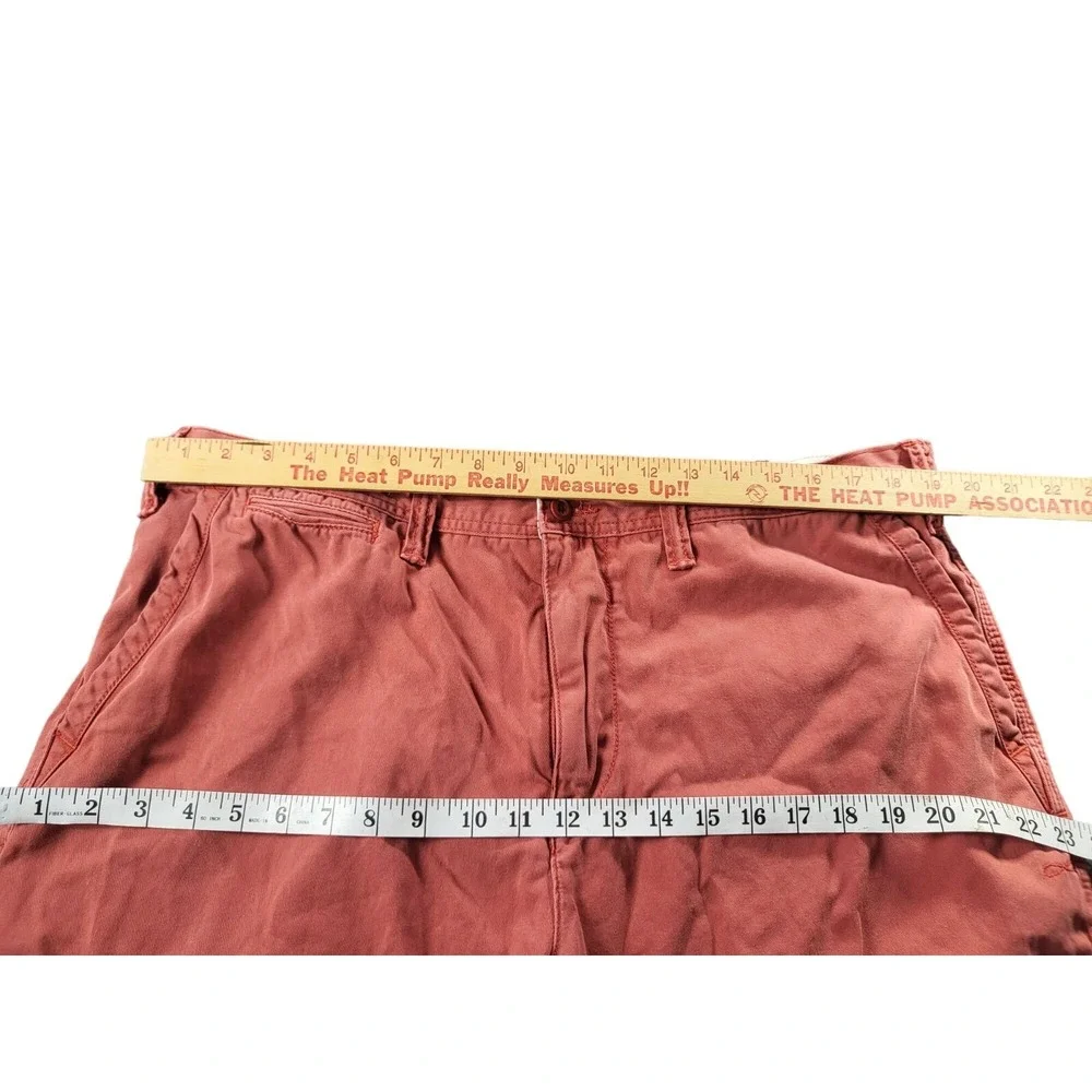 Polo Ralph Lauren‎ Khaki Shorts Relaxed Fit Men Sz 38 Shrimp Red Classic Preppy